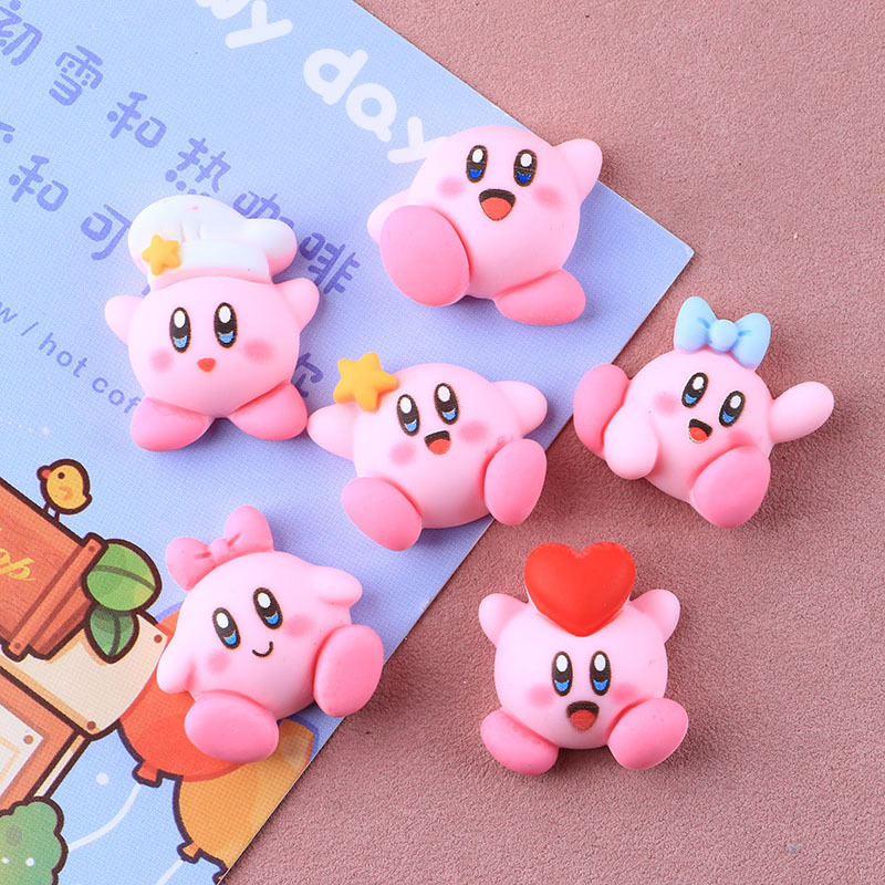 Model Kit Kirby - 6 szt./zestaw Urocze Figurki z Kreskówek