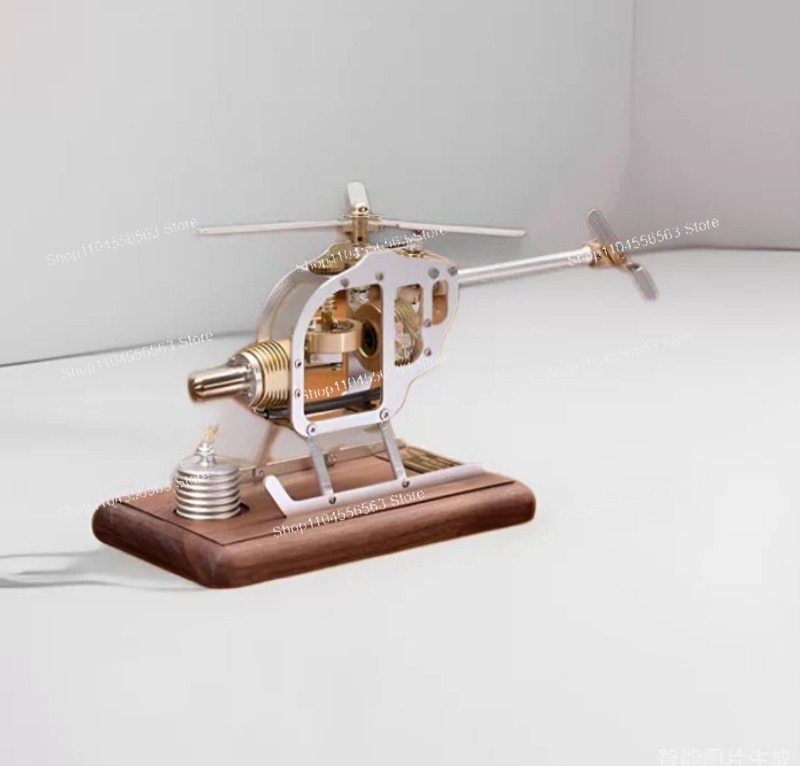 Model Kit Helicopter - Mini Helikopter z Silnikiem Stirlinga -