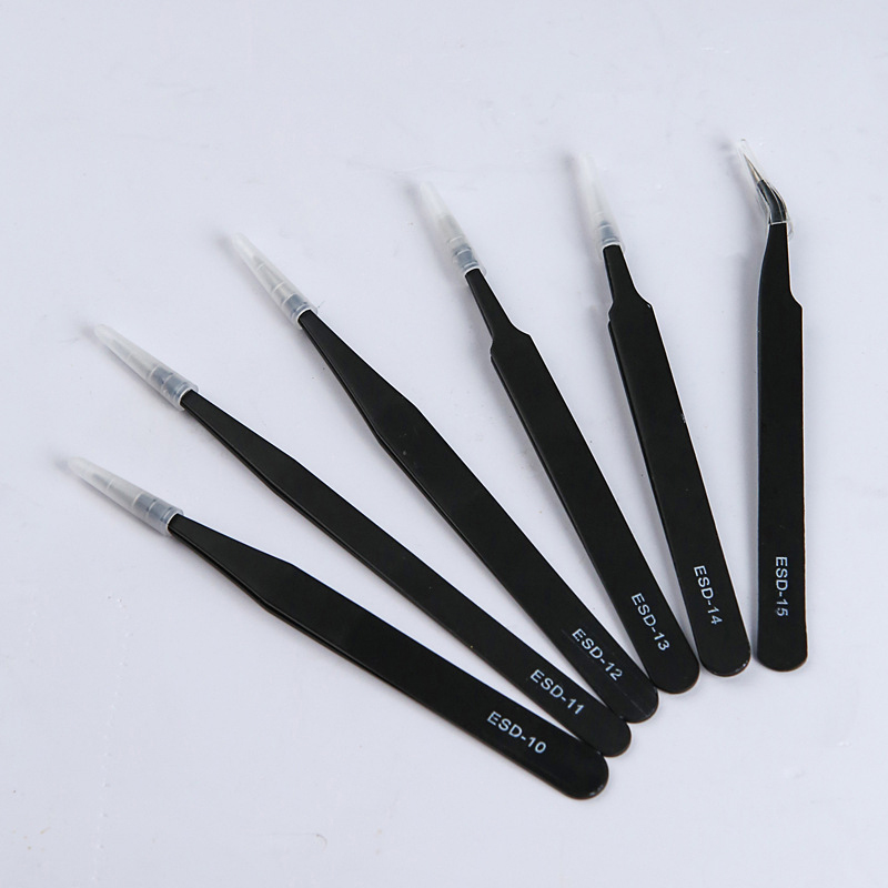Model Kit Tweezers - Precyzyjny zestaw antystatycznych pęset ESD -
