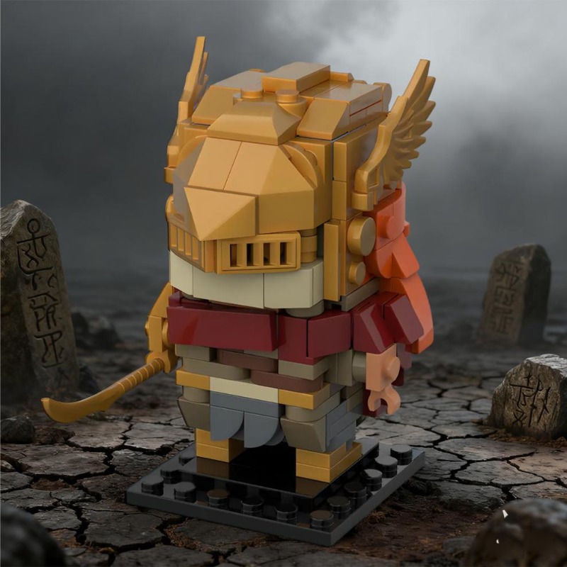 Model Kit Valkyrie - 228 elementów Średniowieczna Figurka Walczyni, Zestaw