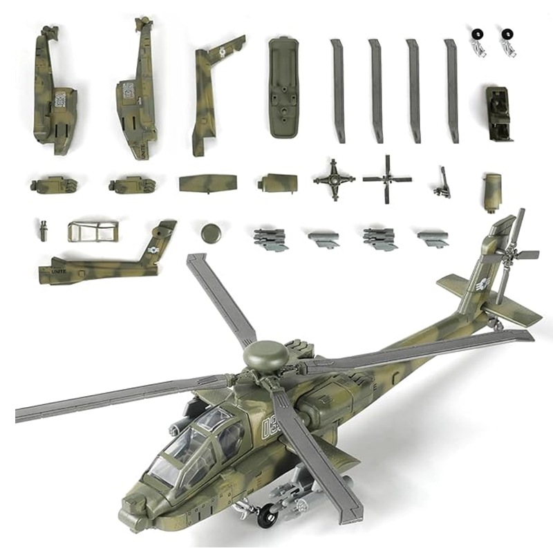 Model Kit Helicopter - Zestaw do składania helikoptera wojskowego AH-64