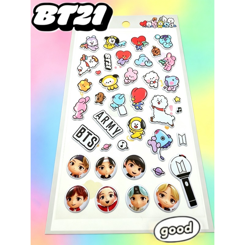 Naklejki 3D BT21, urocze nakle – Model Kit Decals recenzja i cena