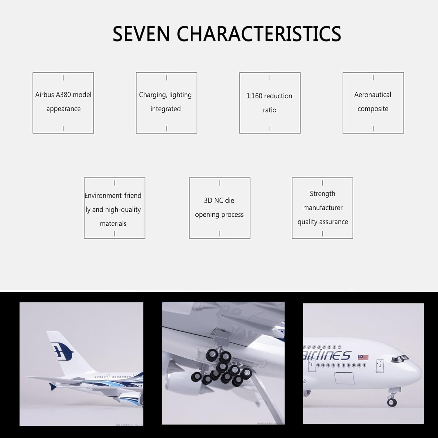 Model samolotu Malaysia Airlin – Model Kit Airplane recenzja i cena